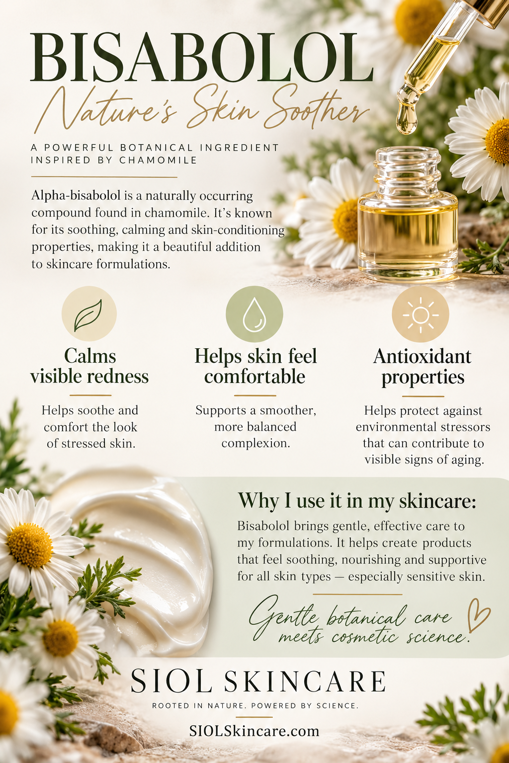 Bisabolol: The Gentle Botanical Ingredient Your Skin Will Love  By Michelle Wada | Founder of SIOL Skincare