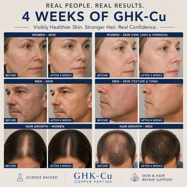 GHK-Cu Before and After: What Realistic Results Can You Expect in Just 4 Weeks?
