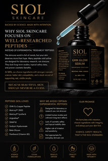 Why SIOL Skincare Focuses on Well-Researched Cosmetic Peptides Instead of Experimental “Research” Peptides